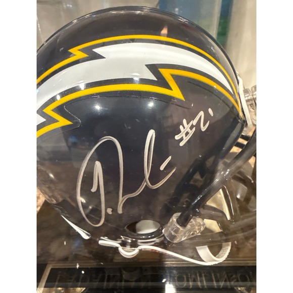 LADILADINIAN TOMLINSON Signed San Diego Chargers Mini Helmet NFL Autographed - Picture 2 of 5
